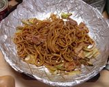 鉄板で作ったお店の味がするソース焼きそば作り方26写真