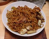 鉄板で作ったお店の味がするソース焼きそば作り方27写真