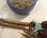 きんピーラー牛蒡*ペペロンチーノ風作り方1写真