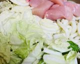 白菜と鶏むね肉のシンプル煮込みうどん作り方2写真