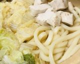 白菜と鶏むね肉のシンプル煮込みうどん作り方3写真