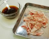 ～大皿激盛り～豚バラ肉のポン照りキャベツ作り方2写真