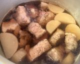 豚かたまり肉と大根の煮込み作り方5写真
