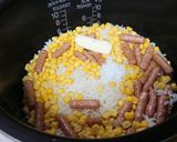 子供受け抜群！コーンとポークビッツピラフ作り方3写真