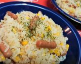 子供受け抜群！コーンとポークビッツピラフ作り方4写真