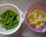 じゃがさやタラコ作り方1写真