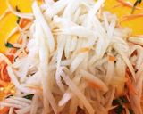 人参豆苗林檎ピリ辛ポテトスナックサラダ作り方3写真