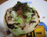 イングリッシュマフィン　お好み焼き味作り方3写真