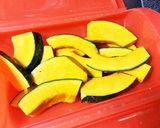 レンジで10分♪鍋要らずカボチャの煮付け作り方1写真
