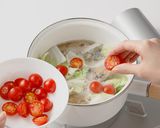 さば缶と白菜のミソスープ作り方4写真