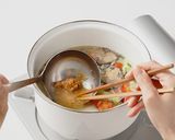 さば缶と白菜のミソスープ作り方5写真