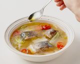 さば缶と白菜のミソスープ作り方6写真
