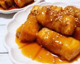 節約☆豚巻き厚揚げのコチュジャン照り焼き作り方5写真