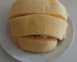 カルピスクリームでスノードームケーキ作り方4写真