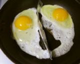アルミホイルで⭐️目玉焼きの仕切り作り方5写真