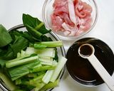簡単！小松菜回鍋肉作り方1写真