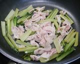 簡単！小松菜回鍋肉作り方3写真