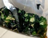 金時草とオクラの浅漬け風小鉢作り方6写真