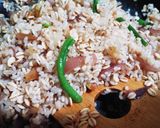 簡単フライパンパエリア(魚介と舞茸)作り方8写真