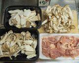 秋の絶品・鶏きのこ汁と蕎麦作り方1写真