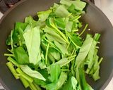 空芯菜とにんにくのピリ辛炒め作り方7写真