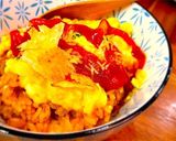 オムライスにポテチをトッピング〜♪作り方2写真