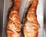 甘塩鮭焼にタルタルソースをかけて♪簡単作り方1写真