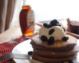 ｍ黒豆の煮汁パンケーキ作り方9写真