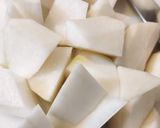 大根そぼろ味噌煮作り方1写真