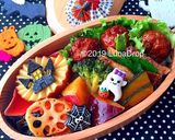 中学生 ハロウィン弁当 詰め方 1010作り方10写真
