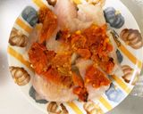 全てレンジ根菜たっぷり棒棒鶏風胡麻味噌煮作り方17写真