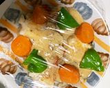 全てレンジ根菜たっぷり棒棒鶏風胡麻味噌煮作り方23写真