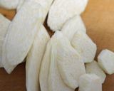 マコモダケと彩野菜のオイスター味噌炒め作り方1写真