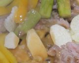 マコモダケと彩野菜のオイスター味噌炒め作り方5写真