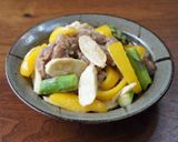 マコモダケと彩野菜のオイスター味噌炒め作り方7写真