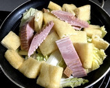 白菜と薄揚げとベーコンのスープ煮作り方2写真