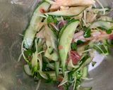 薬味サラダ 焼鳥梅肉和え作り方4写真