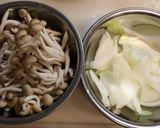 昼夕♪釜揚げしらすシメジ豆腐の卵とじ作り方2写真