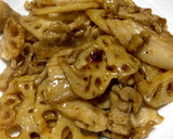 レンコンと豚肉のまろやか黒酢炒め作り方7写真