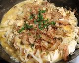 昼夕♪釜揚げしらすシメジ豆腐の卵とじ作り方6写真