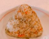 粉末緑茶で、梅茶漬け風、梅おにぎり作り方5写真