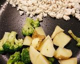 鶏ひき肉カレーチーズ焼き作り方2写真