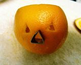 ハロウィンのオレンジジャックオランタン♪作り方3写真