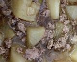 ●ひき肉と大根と長ネギの煮物●作り方8写真