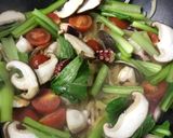 お野菜たっぷり♪やさしい豆乳パスタ作り方3写真
