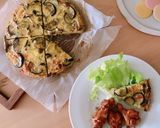 ＊秋野菜のスパニッシュオムレツ＊作り方4写真