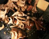 やきとり缶と舞茸のめんつゆバターパスタ作り方2写真