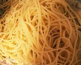 やきとり缶と舞茸のめんつゆバターパスタ作り方4写真