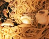 やきとり缶と舞茸のめんつゆバターパスタ作り方5写真