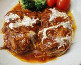肉々しい食べ応えありハンバーグ作り方11写真